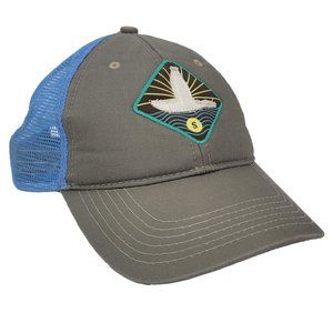 Southern Marsh Trucker Hat Unisex OS Grey Blue Mallard Duck Patch Adjustable Cap